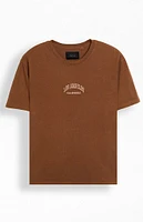 PacSun Brown Los Angeles Embroidered Vintage Wash T-Shirt