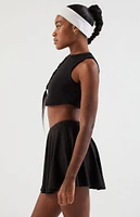 PAC 1980 WHISPER Black Active Odette Workout Mini Skirt