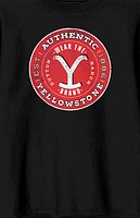 Yellowstone Red Circle Logo Crew Neck Sweatshirt