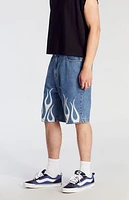 Pacsun Inferno Denim Baggy Shorts