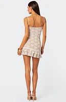 Edikted Tammi Lace Mini Dress