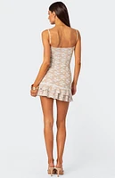 Edikted Tammi Lace Mini Dress