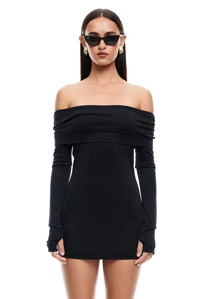 knee length dresses for ladies LIONESS Original Sin Mini Dress Onyx– Selfie Leslie
