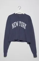 John Galt Navy New York Long Sleeve T-Shirt