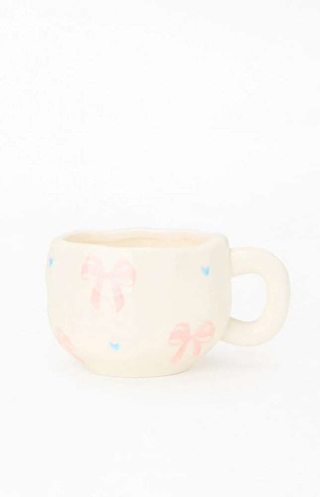 LA Hearts Bow Heart Mug
