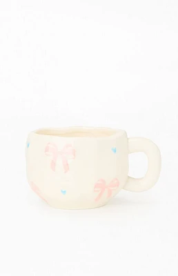 LA Hearts Bow Heart Mug