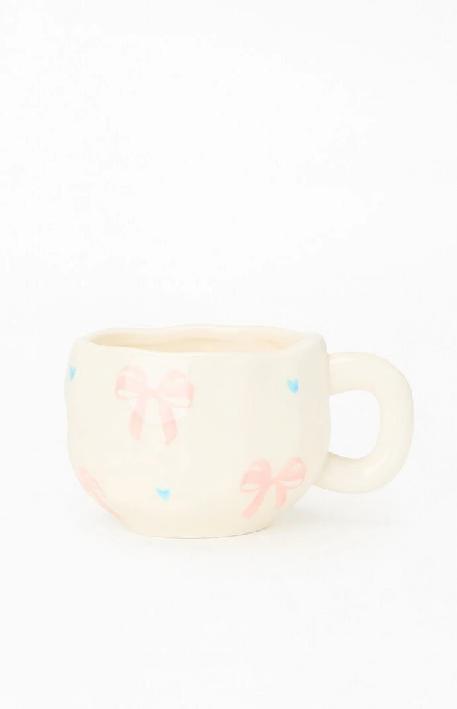 LA Hearts Bow Heart Mug