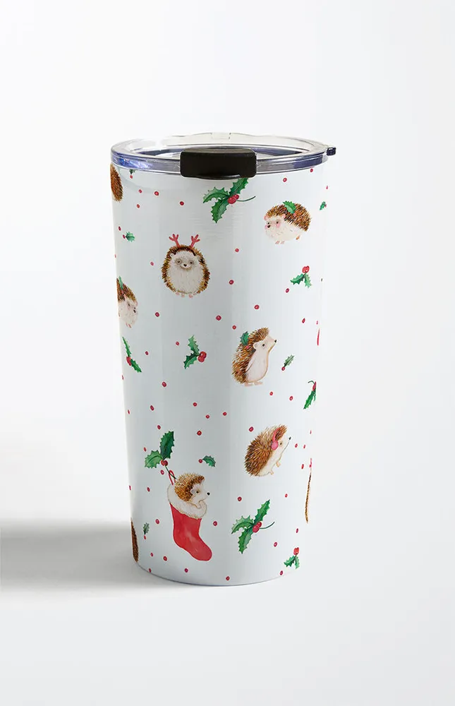 Ninola Design Hedgehog Yuletide Travel Mug