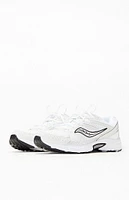 Saucony White & Silver Grid Ride Millennium Shoes