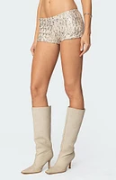 Edikted Wavy Baby Sequin Micro Shorts