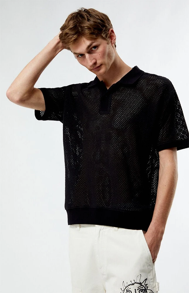 Obey Duke Mesh Polo Shirt