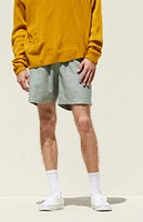 PacSun Olive Textured Volley Shorts