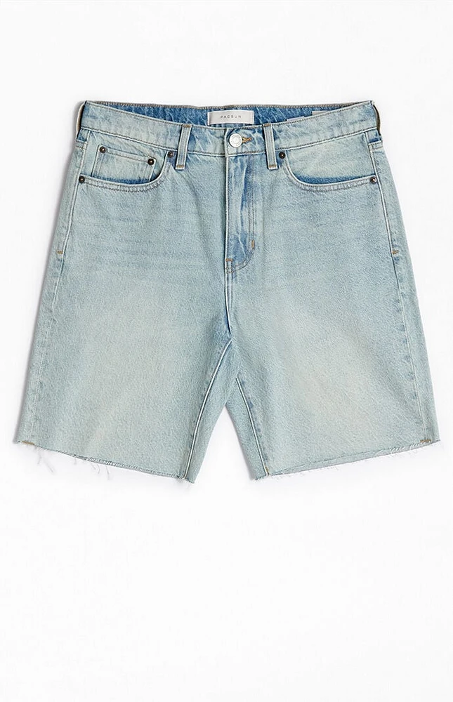PacSun Light Indigo Cutoff Denim Shorts