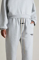 Fear of God Essentials Women's Light Heather Grey Fleece Sweatpants