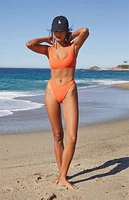 Pacsun Orange Taylor Scoop High Cut Bikini Bottom