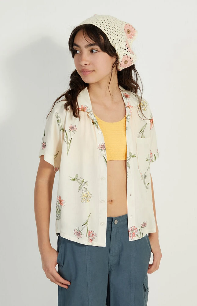 PacSun Kids Cropped Button Down Shirt