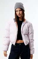 x Chloe Kim Reversible Puffer Bomber Jacket