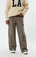 Pacsun Kids Stretch Green Porter Baggy Cargo Pants