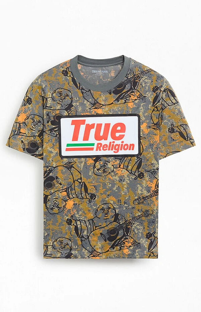 True Religion Buddha Camo Logo T-Shirt