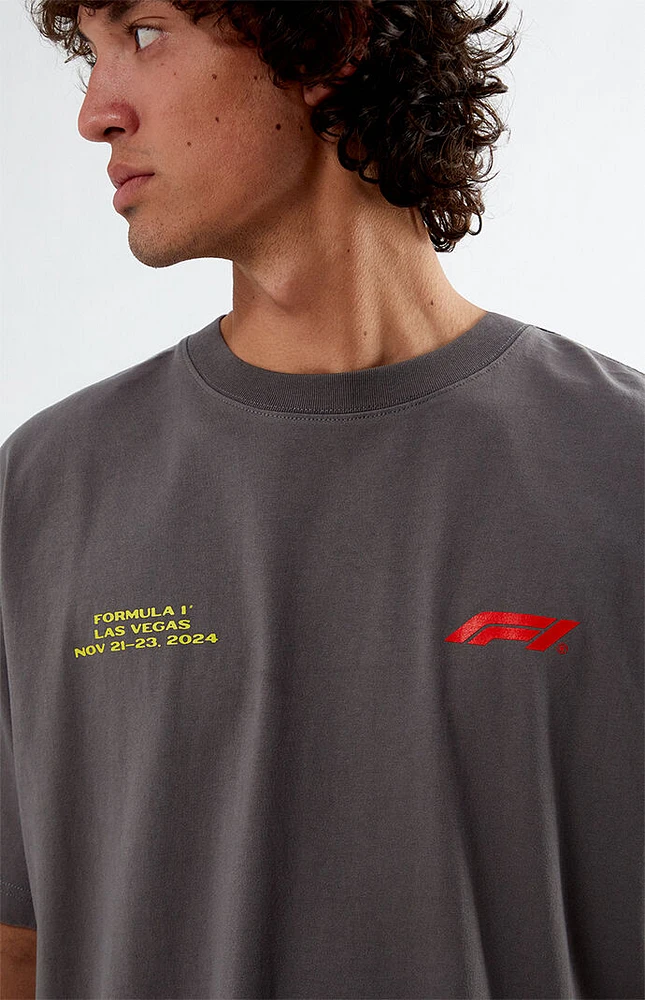 Formula 1 x PacSun Gray Las Vegas Flashes T-Shirt