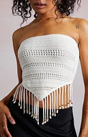 Third Charm Festival Beaded Bandana Tube Top