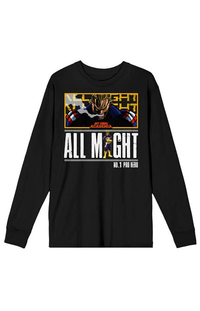 My Hero Academia All Might Panel Long Sleeve T-Shirt
