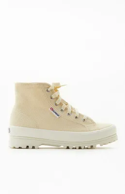 Superga Women's Beige 2341 Alpina High Top Sneakers