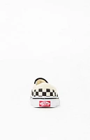 Vans Kids White & Checker Classic Slip-On Shoes