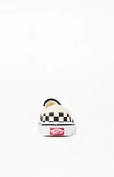 Vans Kids White & Checker Classic Slip-On Shoes