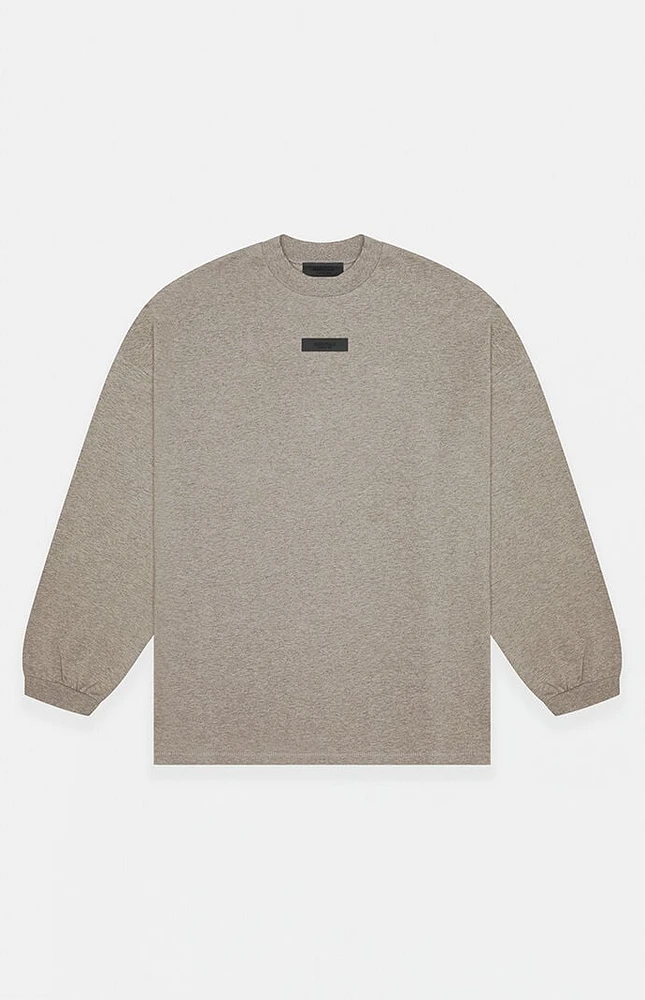 Fear of God Essentials Heather Grey Long Sleeve T-Shirt