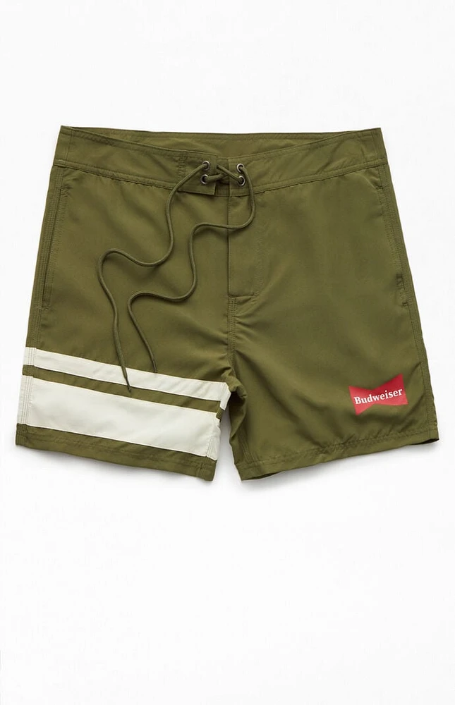 Budweiser By PacSun Banner 6" Swim Trunks