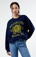 Junk Food Miller Lite Crew Neck Sweatshirt