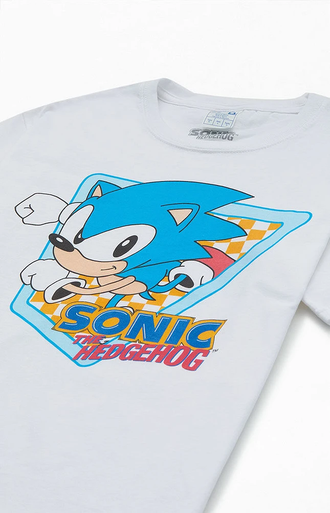 Kids Sonic Running Checker T-Shirt