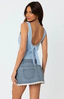 Edikted Ronda Bow Back Tank Top