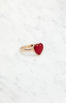 LA Hearts Red Heart Ring