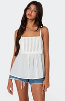 Edikted Eyelet Trim Paneled Top