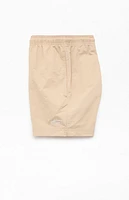 Pacsun Tan Collegiate 4.5'' Swim Trunks