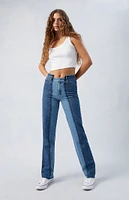 PacSun Two-Tone Millie Mid Rise '90s Boyfriend Jeans