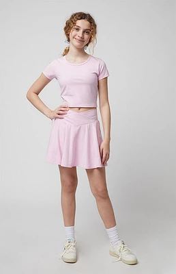 PAC 1980 Kids WHISPER Active Pink Crossover Mini Skort