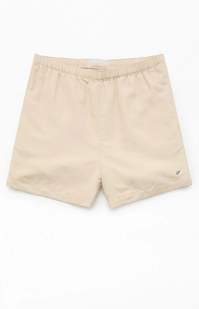 Pacsun Baggy Oatmeal 4.5" Swim Trunks