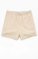 PacSun Baggy Oatmeal 4.5" Swim Trunks