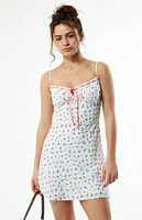 Your Favorite Eliza Floral Tie Front Mini Dress