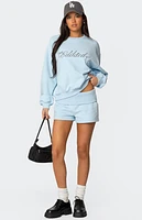 Edikted Super Fold Over Sweat Shorts