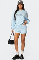 Edikted Super Fold Over Sweat Shorts