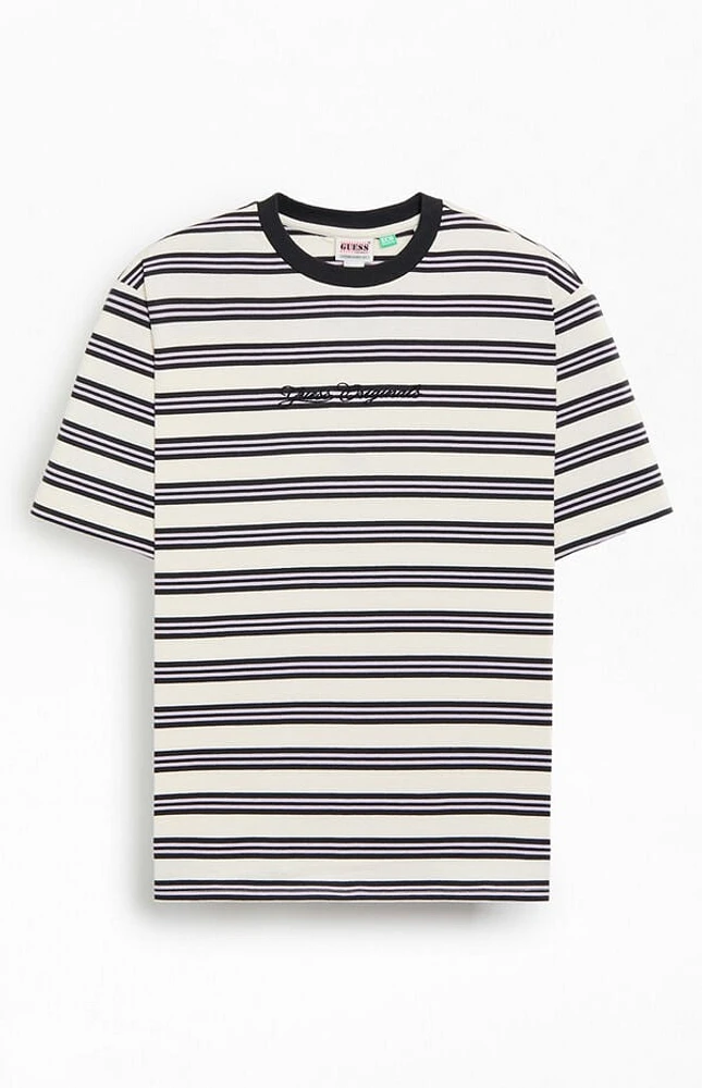 GUESS Originals Horizontal Black Striped T-Shirt