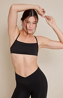PAC 1980 WHISPER Active Black Micro Sports Bra