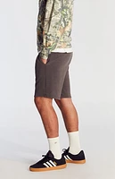 Pacsun Charcoal Fleece Volley Shorts