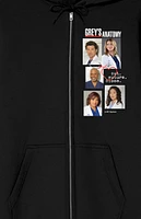 Grey's Anatomy Cross Collage Zip Up Hoodie