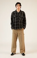 PacSun Tweed Plaid Overshirt