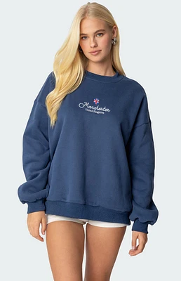 Edikted Manchester Embroidered Sweatshirt